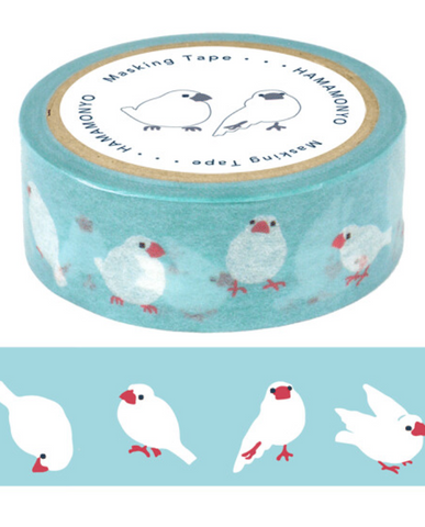 Cute Kawaii Hamamonyo Washi / Masking Deco Tape ♥ Bird for Scrapbooking Journal Planner Craft