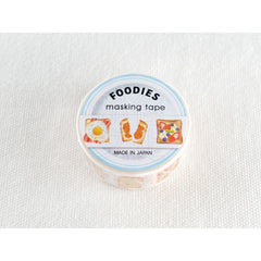 Cute Kawaii Mind Wave Foodies Washi / Masking Deco Tape - A - Sandwich Breakfast - for Scrapbooking Journal Planner Craft