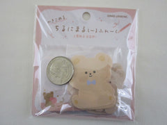 Cute Kawaii Kamio Write on Flake Stickers Sack - Bear - for Journal Planner Agenda Craft Scrapbook