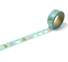 Cute Kawaii Hamamonyo Washi / Masking Deco Tape ♥ Hamster for Scrapbooking Journal Planner Craft