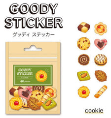 Cute Kawaii Mind Wave Bake Goods Bakery Sweet Cookie Almond Heart Flake Stickers Sack - for Journal Agenda Planner Scrapbooking Craft