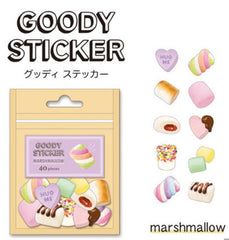 Cute Kawaii Mind Wave Marshmallow Sweet Flake Stickers Sack - for Journal Agenda Planner Scrapbooking Craft