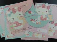 Cute Kawaii Hello Kitty Present Box Letter Sets - Writing Paper Envelope Stationery preowned