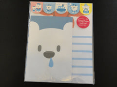 z Cute Kawaii Kumahei Ship Sailor Bear Letter Sets with Stickers