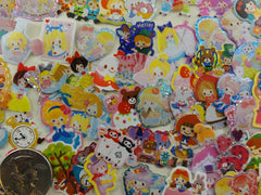 z Princess Fairy Tale Flake Sack Stickers - 58 pcs