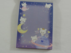 Cute Kawaii Q-Lia Star Light Bears Mini Notepad / Memo Pad - Stationery Design Writing Collection