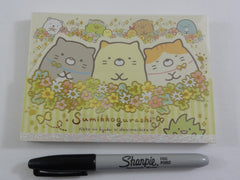 Cute Kawaii San-X Sumikko Gurashi Flower theme 4 x 6 Inch Notepad / Memo Pad - Stationery Designer Paper Collection