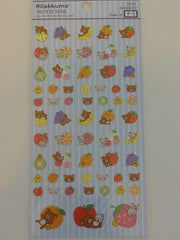 Cute Kawaii San-X Rilakkuma Fruits Sticker Sheet