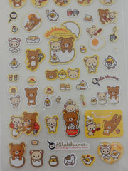 Cute Kawaii San-X Rilakkuma Eggs Breakfast Sticker Sheet