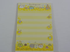 Cute Kawaii San-X Sumikko Gurashi Flower theme 4 x 6 Inch Notepad / Memo Pad - Stationery Designer Paper Collection