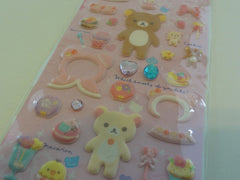z Cute Kawaii San-X Rilakkuma Sweets Puffy Sticker Sheet