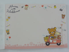 Cute Kawaii San-X Rilakkuma Bear Always with theme 4 x 6 Inch Notepad / Memo Pad - Stationery Designer Paper Collection