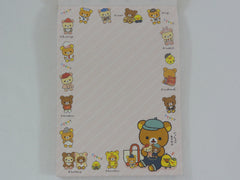 Cute Kawaii San-X Rilakkuma Bear Always with theme 4 x 6 Inch Notepad / Memo Pad - Stationery Designer Paper Collection
