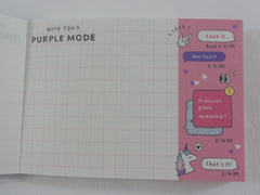Cute Kawaii Crux Social Media Mode #Love #SNS #FAV Mini Notepad / Memo Pad - Stationery Design Writing Collection