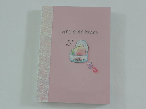 Cute Kawaii Crux Hello My Peach Mini Notepad / Memo Pad - Stationery Design Writing Collection