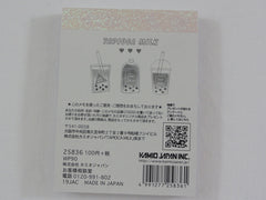 Cute Kawaii Kamio Bubble Tea Unicorn Drinks Mini Notepad / Memo Pad - Stationery Designer Writing Paper Collection