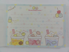Cute Kawaii San-X Sumikko Gurashi Tapioca Bubble Drink 4 x 6 Inch Notepad / Memo Pad - B - Stationery Designer Paper Collection