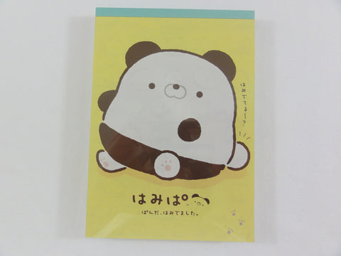 Cute Kawaii San-X Hamipa Panda 4 x 6 Inch Notepad / Memo Pad - A - Stationery Designer Paper Collection