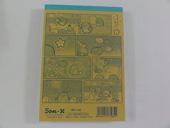 Cute Kawaii San-X Sumikko Gurashi Ocean Sea Beach 4 x 6 Inch Notepad / Memo Pad - Stationery Designer Paper Collection