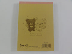 Cute Kawaii San-X Rilakkuma Bear Chairoikoguma Ice Cream 4 x 6 Inch Notepad / Memo Pad - Stationery Designer Paper Collection