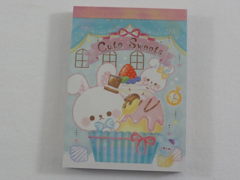 Cute Kawaii Crux Cute Sweets Rabbit Mini Notepad / Memo Pad - Stationery Design Writing Collection