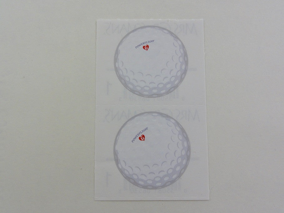 Mrs Grossman Golf Ball Sticker Sheet / Module - Vintage & Collectible