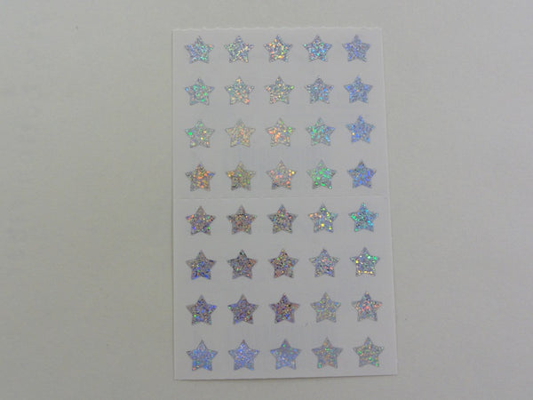 Mrs Grossman Silver Stars micro Sticker Sheet / Module - Vintage & Col ...