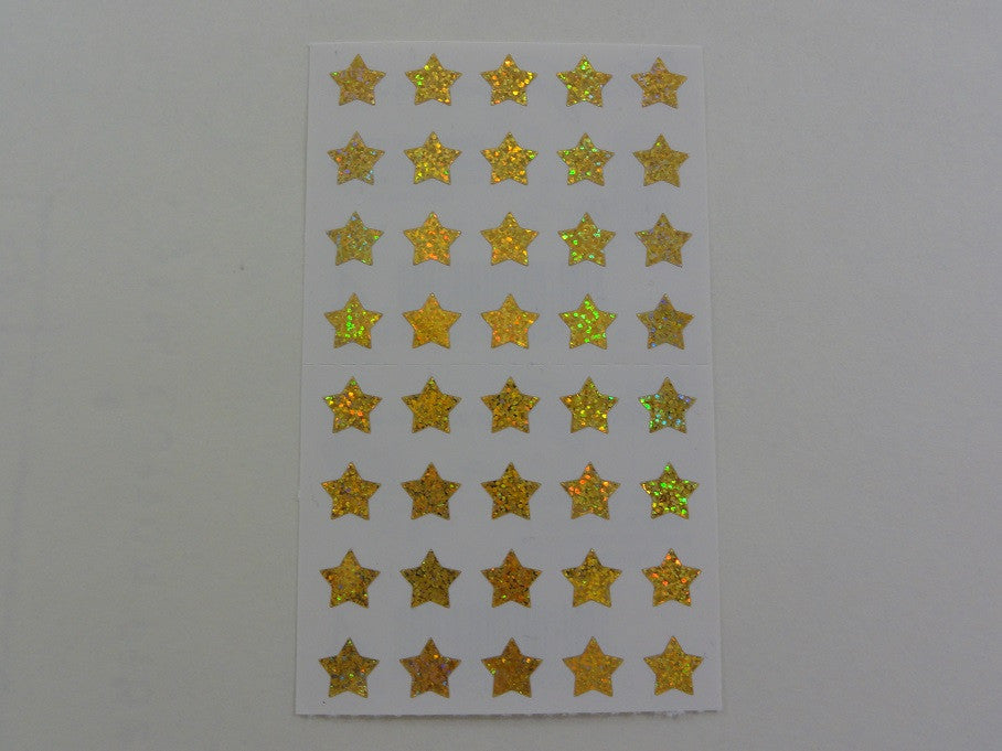 Mrs Grossman Gold Stars micro Sticker Sheet / Module - Vintage & Collectible 1996