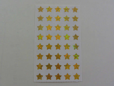 Mrs Grossman Gold Stars micro Sticker Sheet / Module - Vintage & Collectible 1996