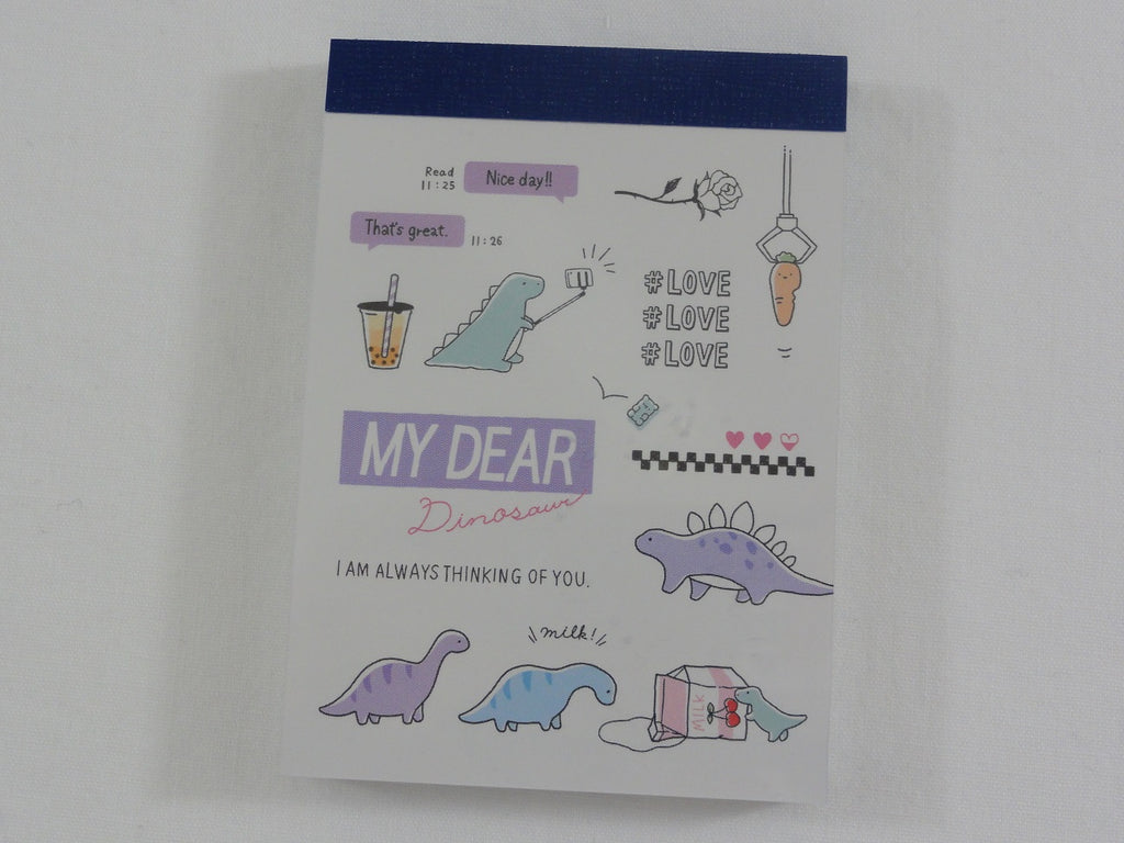 Cute Kawaii Crux My Dear Dinosaur Mini Notepad / Memo Pad - Stationery Designer Paper Collection