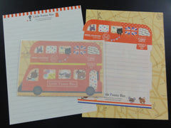 Cute Kawaii Crux Little Funny Bus Animals Letter Sets