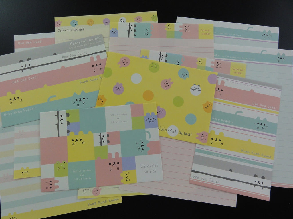 Cute Kawaii Kamio Usa Neko Kuma Letter Sets