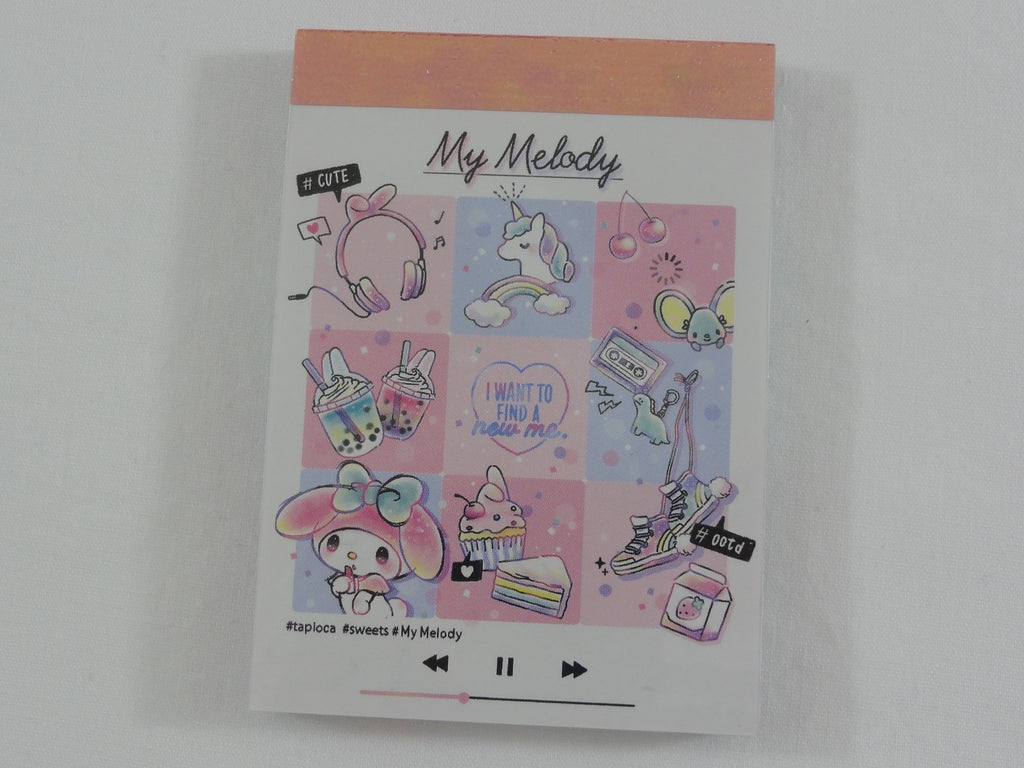 Cute Kawaii Sanrio My Melody Unicorn Mini Notepad / Memo Pad - Stationery Designer Paper Collection