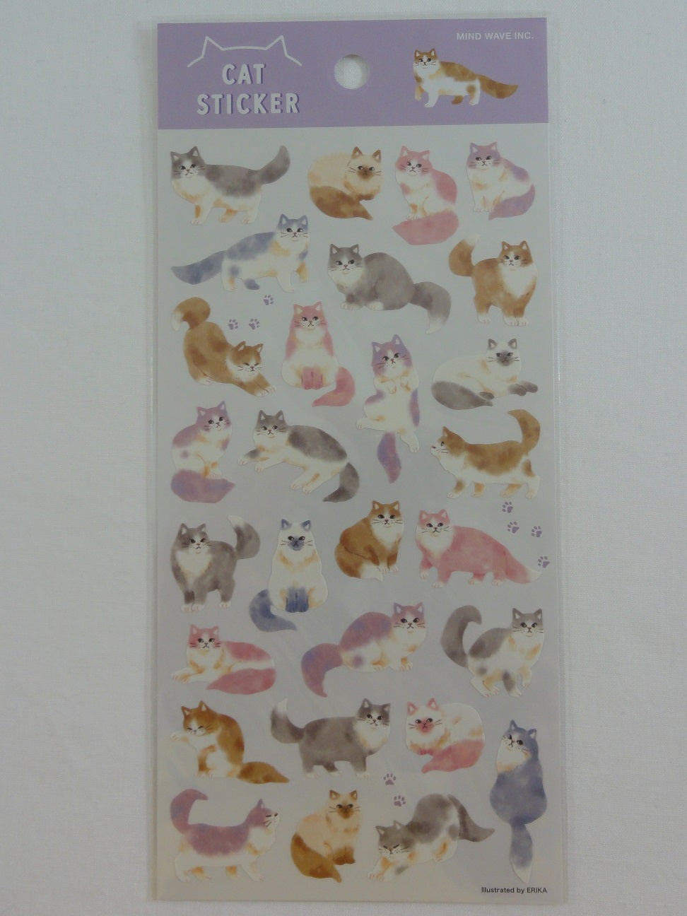 Cute Kawaii Mind Wave Cat Nap Happy Day Sticker Sheet - for Journal Pl –  Alwayz Kawaii