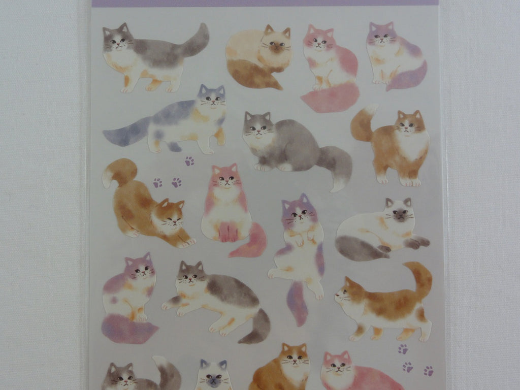 Cute Kawaii Mind Wave Cat Kitten Sticker Sheet - for Journal Planner C –  Alwayz Kawaii