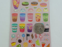 Cute Kawaii Mindwave Food Create Your Own Custom Kitchen Sticker Sheet - B - Drinks Bubble Tea- for Journal Planner Craft