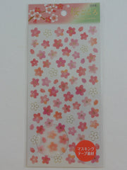 Cute Kawaii Mind Wave Beautiful Spring Sakura Cherry Blossom Flowers Sticker Sheet - for Journal Planner Craft Organizer Calendar