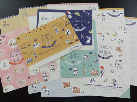 Cute Kawaii Crux Panda Traveler Letter Sets