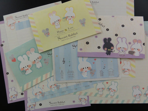 z Kawaii Cute Kamio Secret Rabbit Letter Sets - C