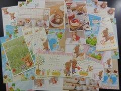 z Cute Kawaii Bear Letter Paper + Envelope Theme Set