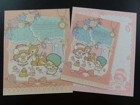 Cute Kawaii Sanrio Little Twin Stars One Winter Day in the Forest Letter Set - Rare
