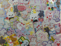 z Rabbit Bunny Flake Stickers - 40 pcs
