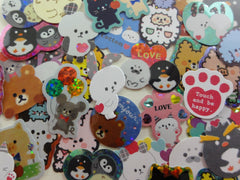 z Favorite Animal Pet Zoo Farm theme Flake Stickers - 40 pcs
