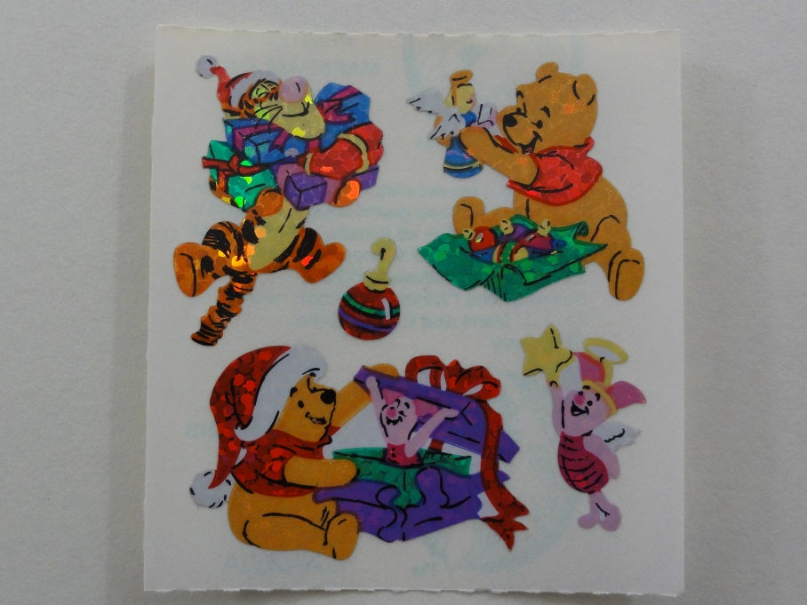 Sandylion Winnie the Pooh Bear Glitter Sticker Sheet / Module - Vintage & Collectible - C
