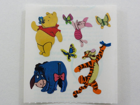 Sandylion Winnie the Pooh Bear Glitter Sticker Sheet / Module - Vintage & Collectible - H