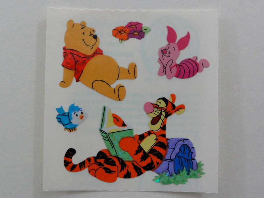 Sandylion Winnie the Pooh Bear Glitter Sticker Sheet / Module - Vintage & Collectiblev - I