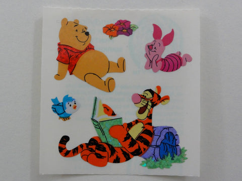 Sandylion Winnie the Pooh Bear Glitter Sticker Sheet / Module - Vintage & Collectible - I