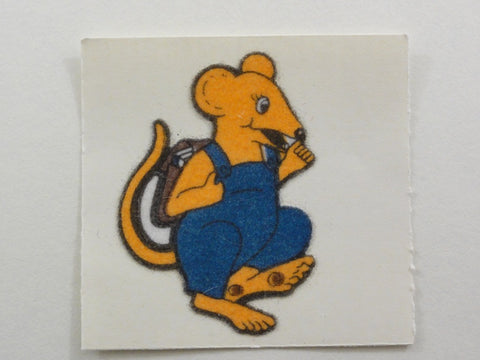 Sandylion Mouse Fuzzy Sticker Sheet / Module - Vintage & Collectible