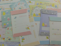 z Cute Kawaii Birds Writing Letter Paper + Envelope Theme Set