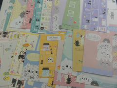 z Cute Kawaii Cat Kitten Writing Letter Paper + Envelope Theme Set Penpal